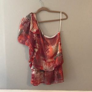 Runes one shoulder top.